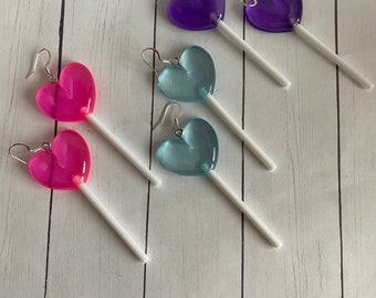 Heart Lollipop Earrings
