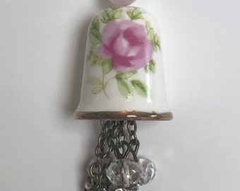 Vintage Thimble Keychain