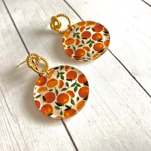 Orange Earrings