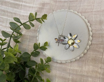 Flower Locket Necklace