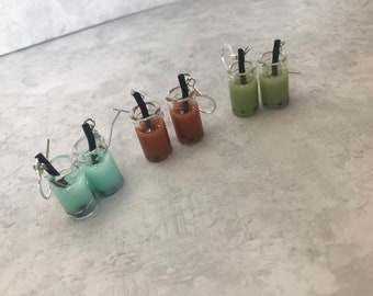 Boba Tea Earrings