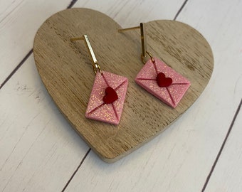 Heart Letter Earrings