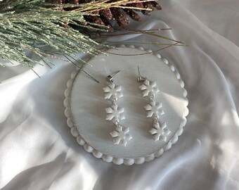 Snowflake Dangle Earrings