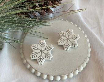 Large Snowflake Studs