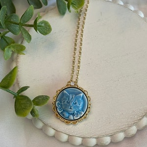 Cat Cameo Necklace