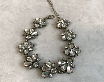 Rhinestone Fan Bracelet