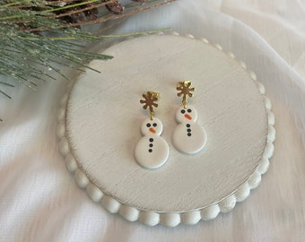 Snowman Earrings