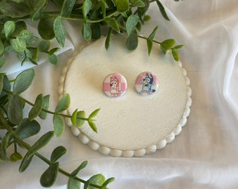 Blue Heeler Earrings