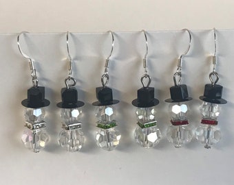 Snowman Earrings