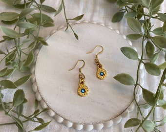 Blue Crystal Earrings