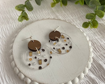 Coffee Earrings