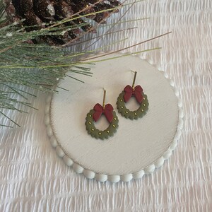 Christmas Wreath Earrings