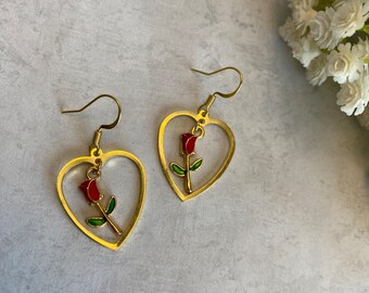 Rose Earrings
