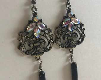 Crystal Filigree Earrings