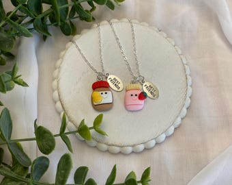 Peanut Butter and Jelly Friendship Necklace
