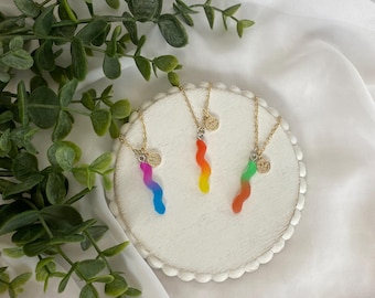 Sour Gummy Worm Necklace