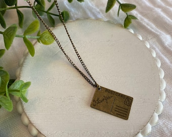 Postcard Necklace