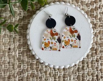 Chicken Earrings