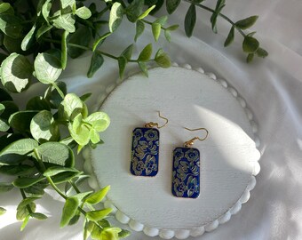 Flower Cloisonné Earrings