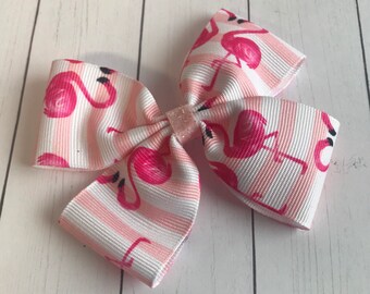 Flamingo Hair Bow