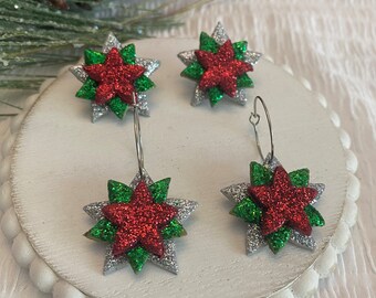 Christmas Star Earrings
