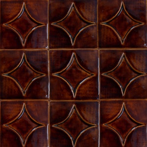 Handmade Scandinavian Tiles: Flora (Artisan & Sustainably sourced, suitable for kitchen splashback )
