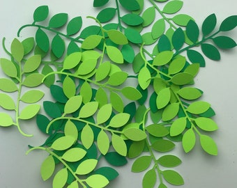 leaf party decoration, leaf die cuts, leaf confetti, table confetti, leaf cutouts, 50 ct.