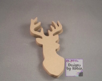 20 Deer diecuts - die cut mounted deer head - buck die cuts - wilderness die cuts-wedding - country - outdoor dies, woodland