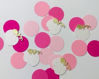 pumpkin confetti, fall party decor, first birthday party decorations, little girl party ideas, 1st birthday party