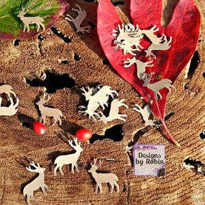 100 Deer die cut deer punch outs image 1