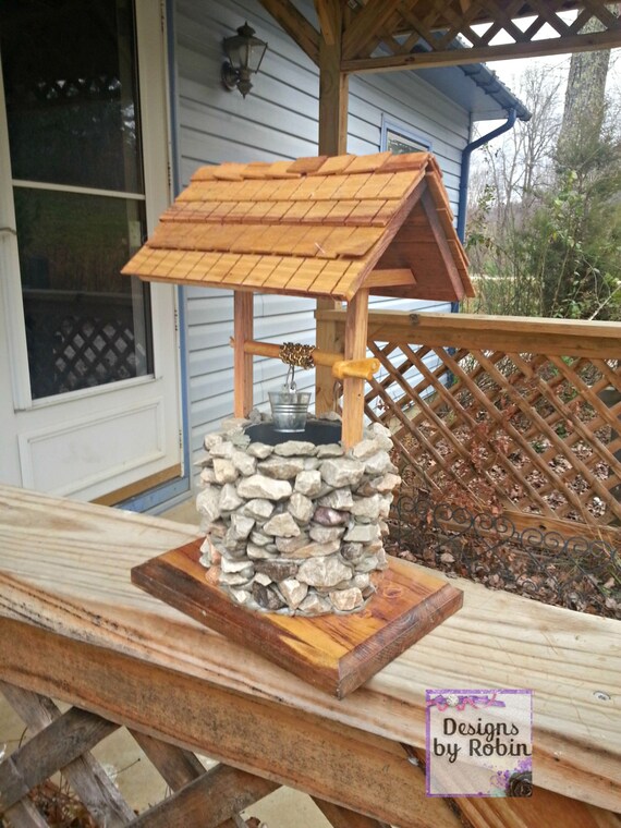 Wishing Well Country Decor Barn Style Decor Mother Gift Etsy