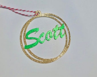 Personalized Christmas tag, Christmas Stocking Tag, Personalized name tag, Present name tags