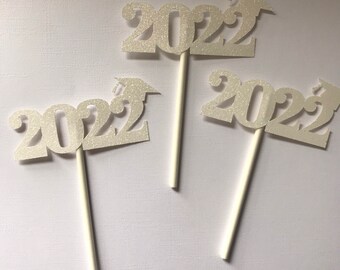 Graduation cupcake toppers, 2023 party decorations