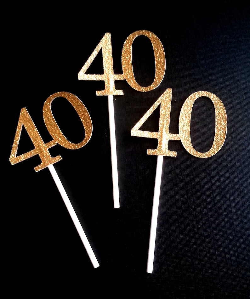 80 Cupcake Toppers 80th Birthday 12 Ct 80th Cupcake Toppers Etsy