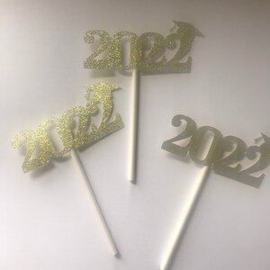 2025 Graduation Cupcake Toppers,  Congrats Graduate Toppers, Graduation Party Picks, 2025 Graduation Party Decorations
