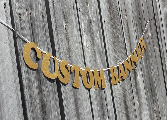 Custom Graduation Banner Glitter Wall Hanging Party Decorations