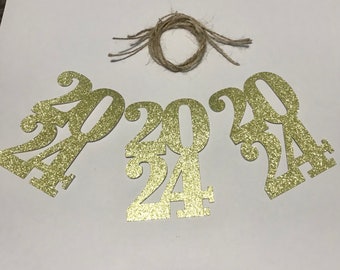 2024 Gold Graduation Gift Tags, Graduation Party Decorations,  Congrats 2024 Senior Decorations, Class of 2024