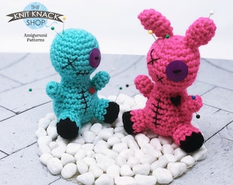 Crochet Voodoo Doll & Bunny Pattern: Amigurumi DIY (Digital Download)