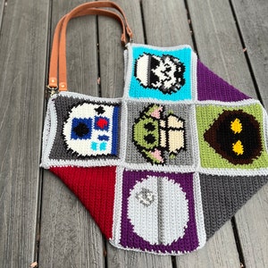 Star Wars Crochet tote Bag Pattern, Reusable Bag, star wars, boba fett, crochet tote bag, DIY Crochet, Crochet Tutorial, How to Do