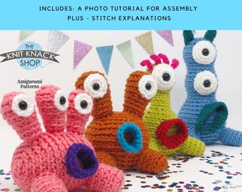 Crochet monster Pattern, monster Pattern, crochet ebook, Crochet Pattern, photo tutorial pattern, diy, crochet, amigurumi pattern