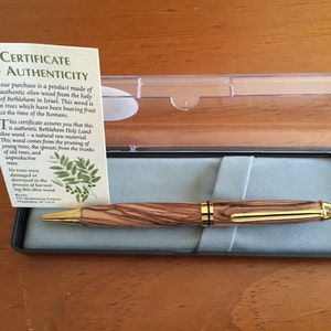 Bethlehem Olivewood Pen