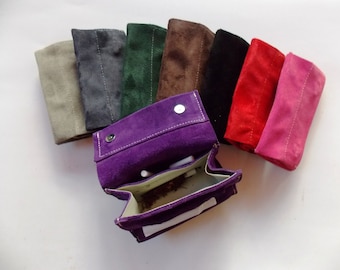 Handgemachte kleine Leder Tabaktasche in 8 Farben