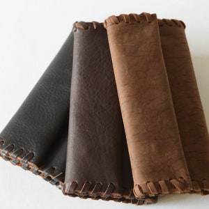 Handmade leather tobacco pouch avaliable in three colors. image 2