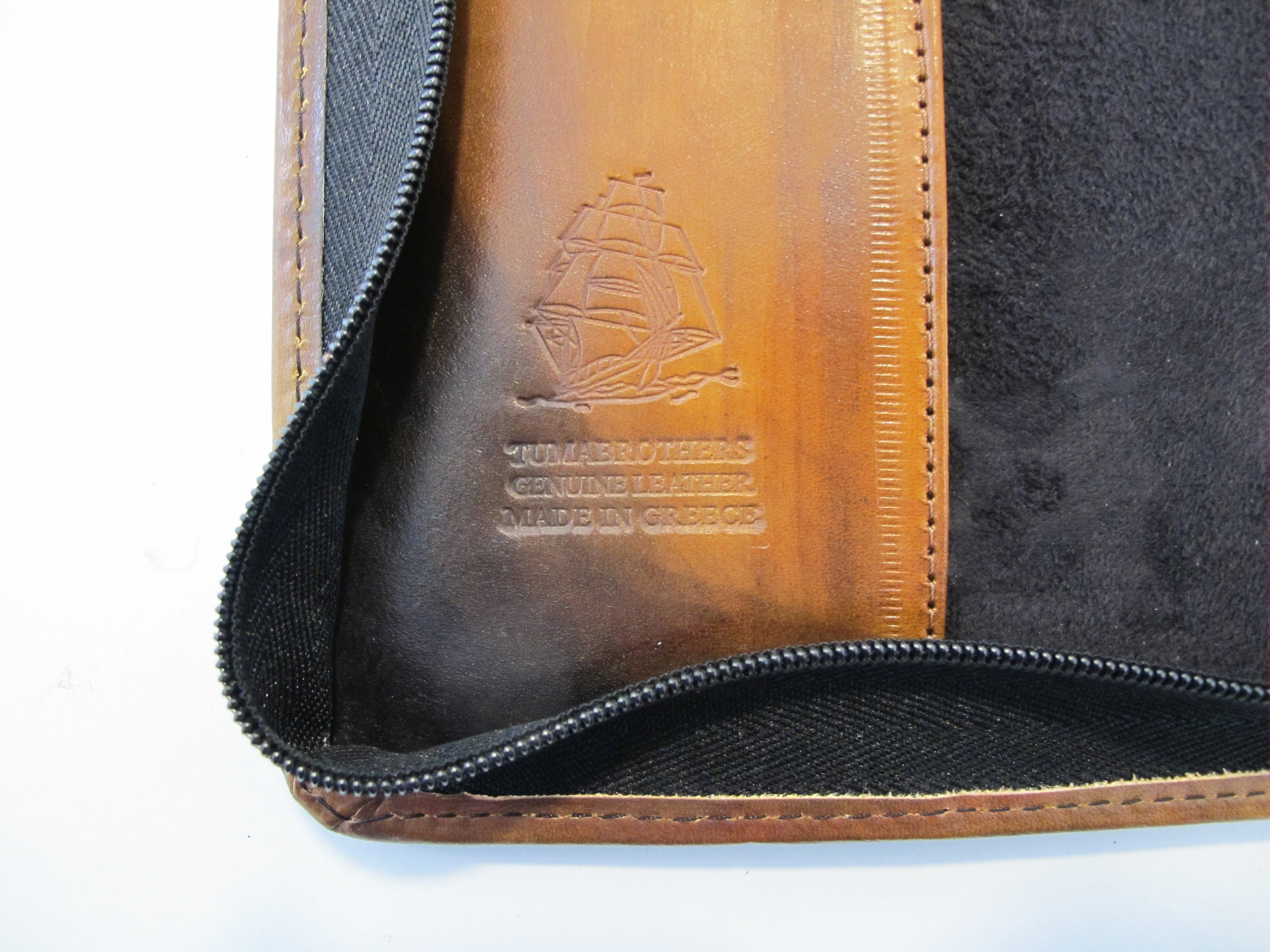 Book Case Leather Book Cover With Zipper and Top Handle Etsy UK