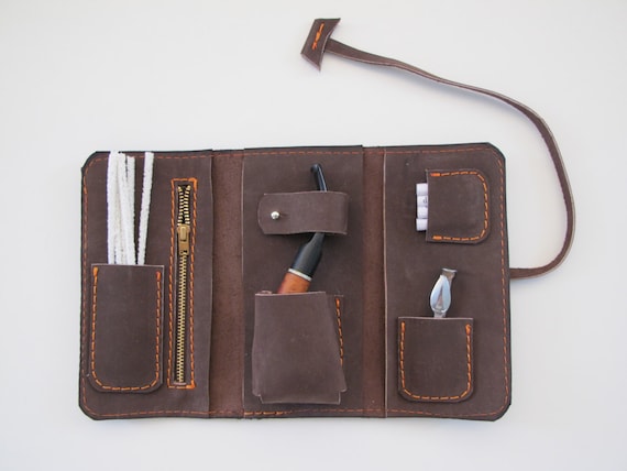 Handmade Leather Pipe Pouch