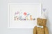Animals on Parade, UNFRAMED Nursery Art Print Picture, Giclée Print, baby's bedroom Illustration, Children's decor, Personalised with name, 