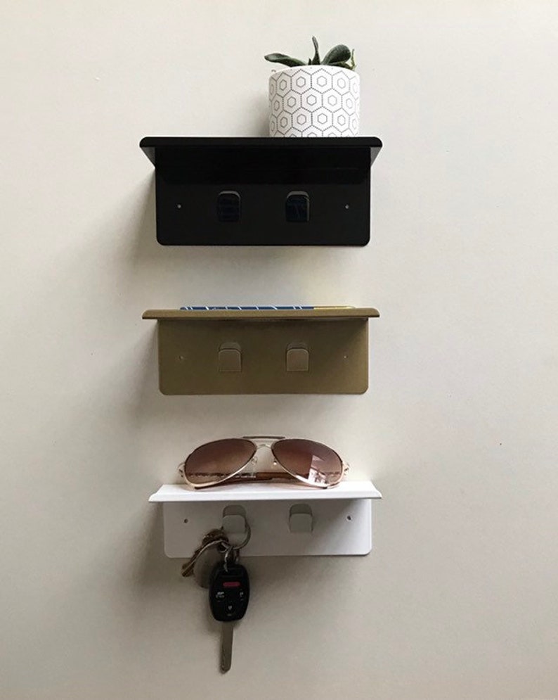 Entryway organizer display shelf wallet holder cell phone Etsy