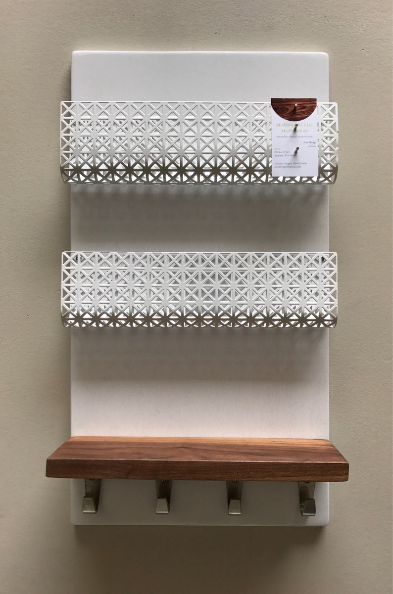 Organizador de entrada doble titular de correo revista rack | Etsy