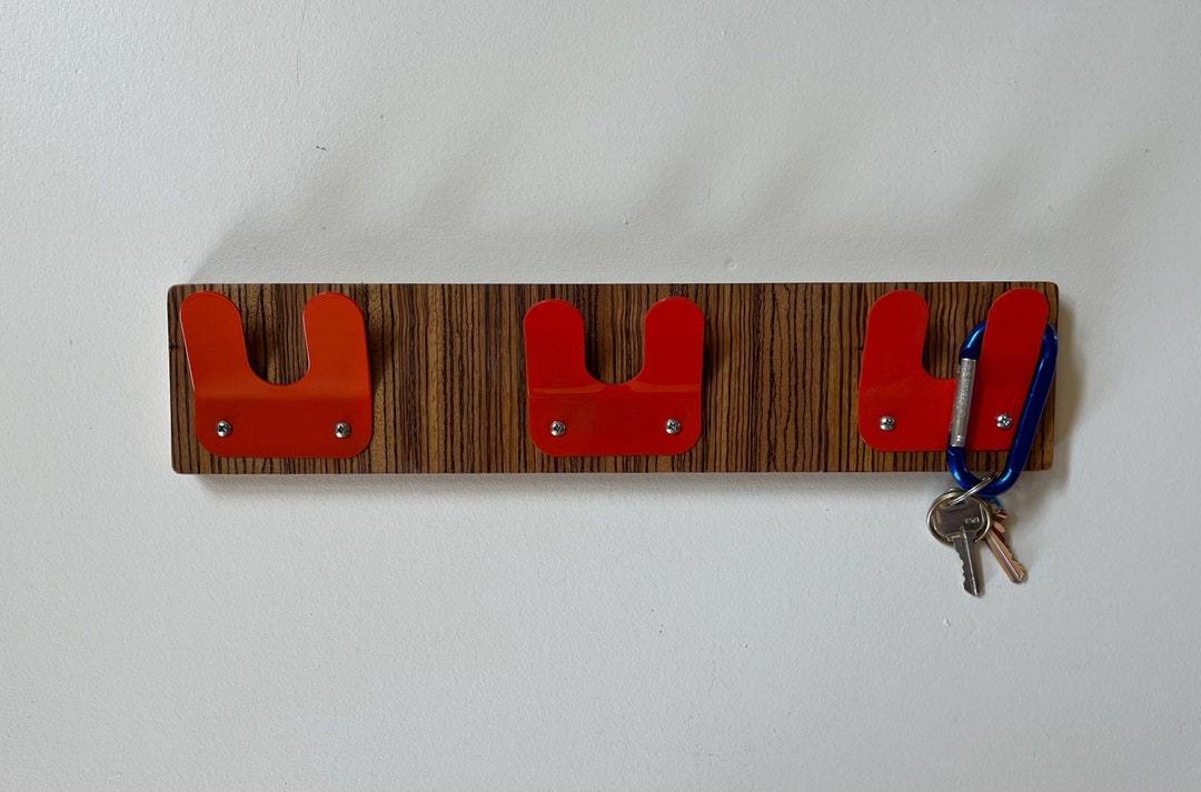Mid Century Modern Coat Rack Hat Rack Key Rack Mail Holder Entryway ...
