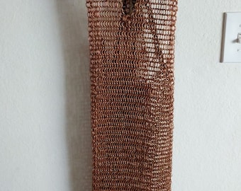 Full copper halter dress